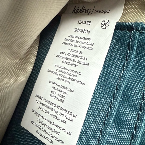 Kipling Blue Medium Organizing Trifold Wallet - Picture 8 of 10